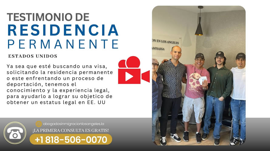 Testimonio de Residencia Permanente